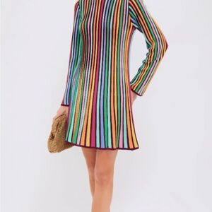 Rainbow Stripe Knit Amal Dress